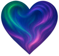 Heartwithaswirlingauroraeffect emote