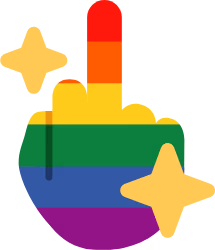 lgbt_middle_finger emote