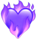fire_heartviolet emote