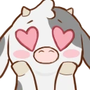 CowHeartEyes emote