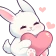 bunny_holding_hearts emote