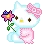 HelloKittyFlower emote
