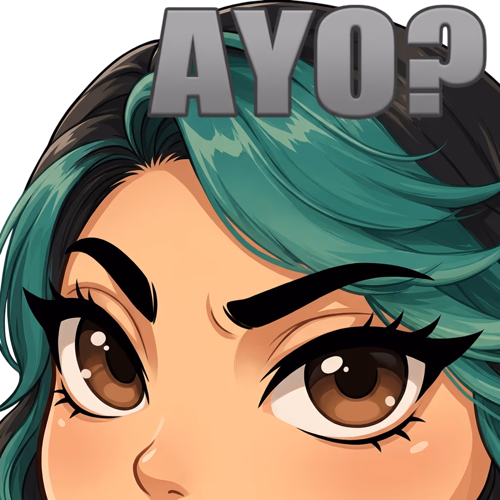 mona_ayor_side_eye sticker