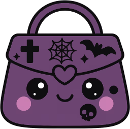Purple_kawaii_purse emote