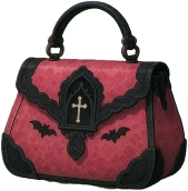 Pinkblackgothicpurse emote