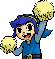 LinkCheerleaderBlue emoji