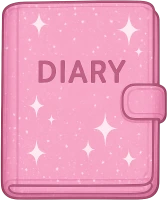 Pink_diary emote