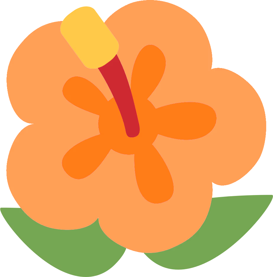 orange_hibiscus sticker