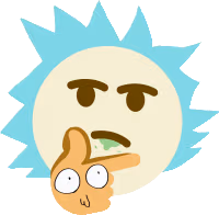 Rick_and_Morty_Think emote