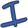 LetterI_Blue emote