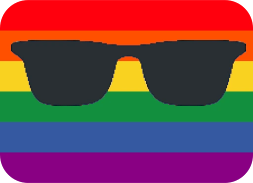 Cool_Rainbow_Flag emote