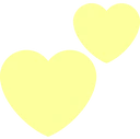 PastelOrangeHearts emote