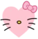 hellokittyheart emoji