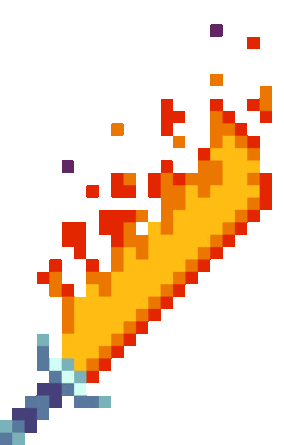 FlamingFireSword animated emote