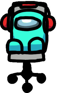 AmongUsChairSpin animated emote