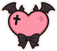 Gothpinkheartx2 emote