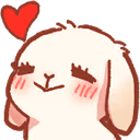 bunny_blushheart emote
