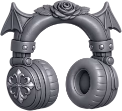 Graygothicheadphones emote