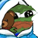 feelsweakmanbutheishidingunderablanketholdinghisteddy emoji