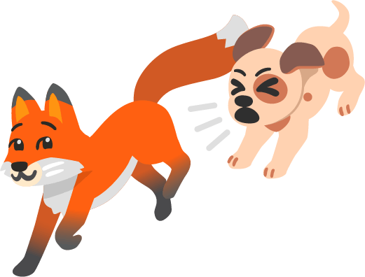 Angrydogchasingafox static emote