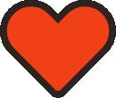 Redheartgif emote