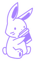 Purplerabbitdrinkingcoffee emote