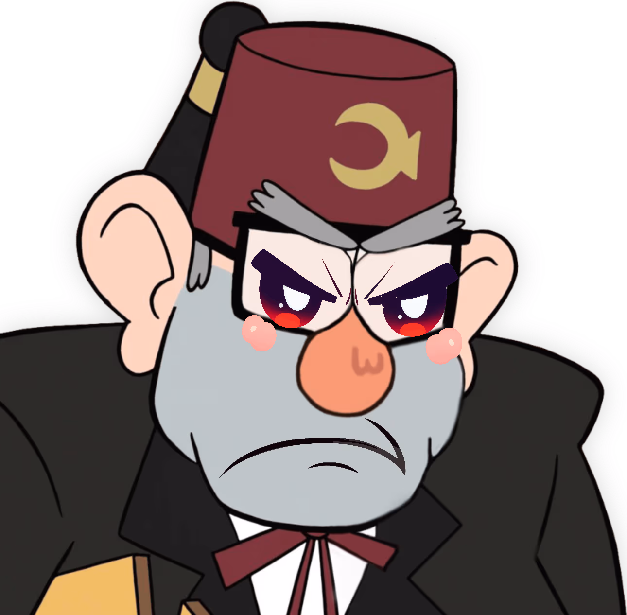 GrunkleStan_KawaiiMad emote