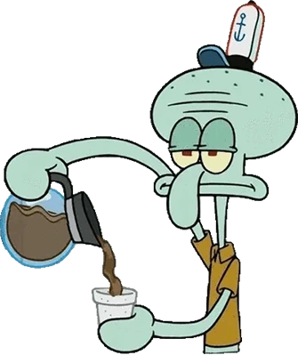 SquidwardCoffee emote