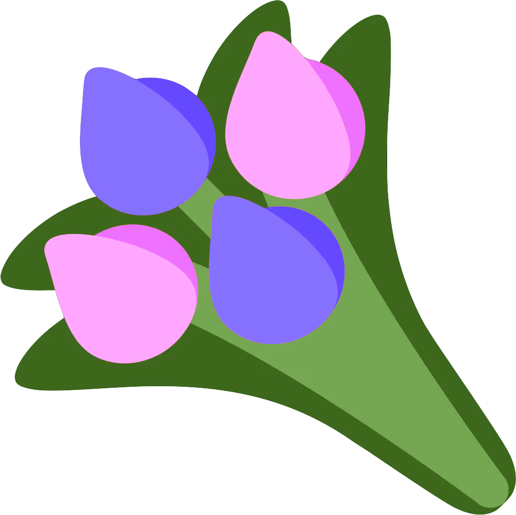 pink_purple_bouquet emote