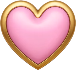 Goldpinkheart emote
