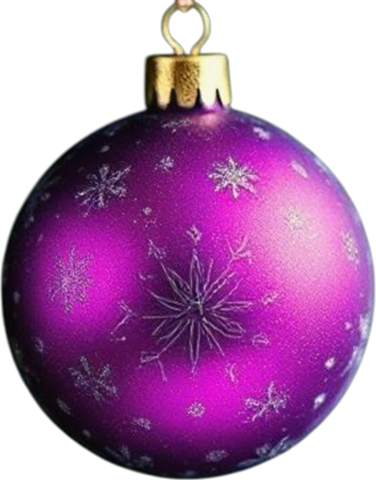ChristmasBaublePurple static emote