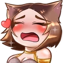 ahriGASM emote