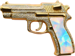 Crystalgoldgun static emote