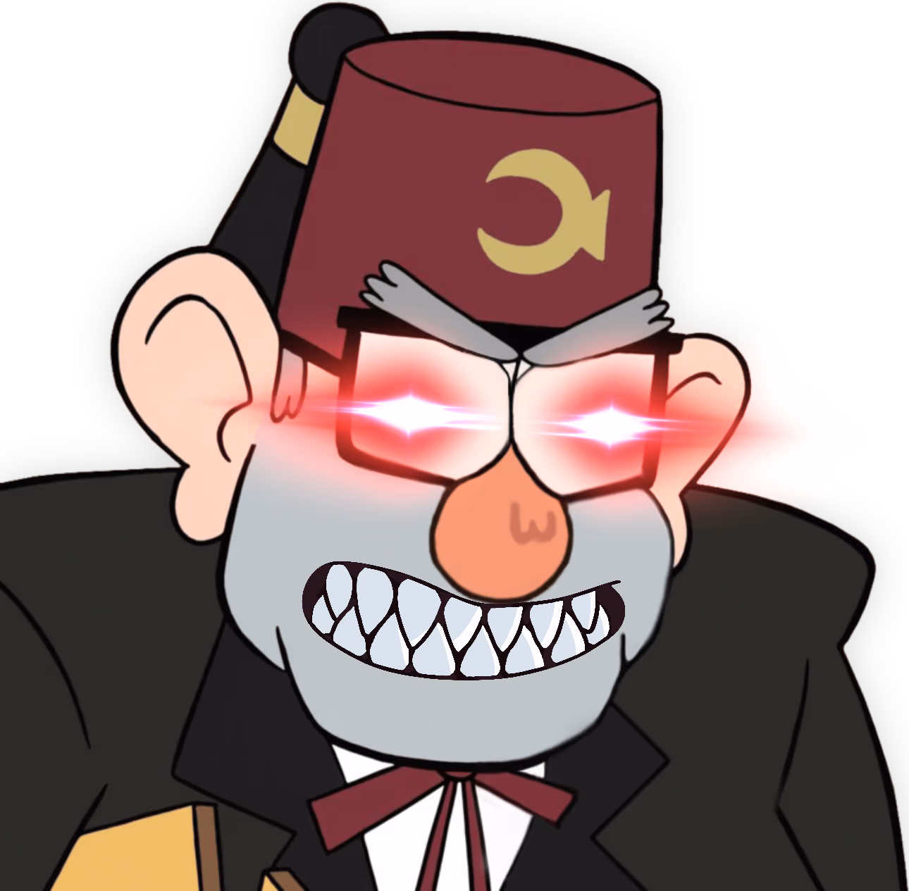 GrunkleStan_MadSeeingRed emote