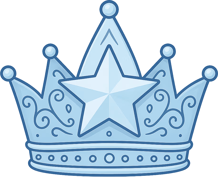 owner_blue_crown_with_star emote