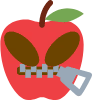 closed_mouth_alien_apple_1 emote