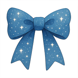 Blue_sparkly_bow emote