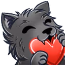 wolfLove emote