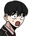DokyungSuprisedShock emote