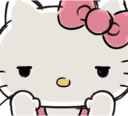 hellokitty_unimpressed emote