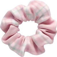 Pastel_pink_plaid_scrunchie emote