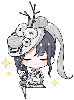 NikkiThoughtful static emote