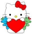 HelloKittyHeart emote