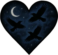 Nightskyanddarkravensheart emote