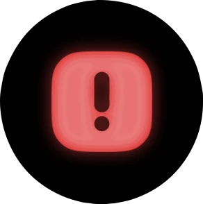 NeonRedWarning emote