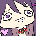 ddlc_yuri_heart_derp emote