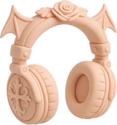 Pinkgothheadphones emote
