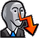 Reddit_stonksDOWN emote