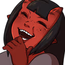 MeruTheSuccubusLaughPog emote