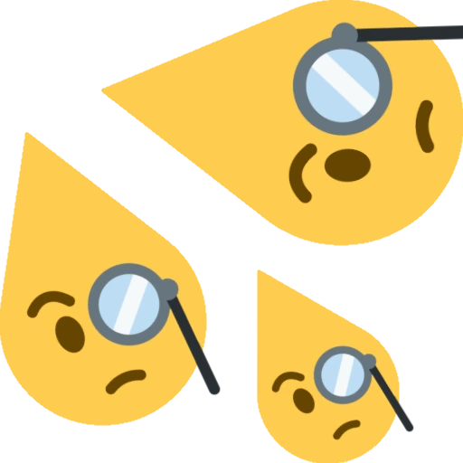 facewithmonocleDrops emoji
